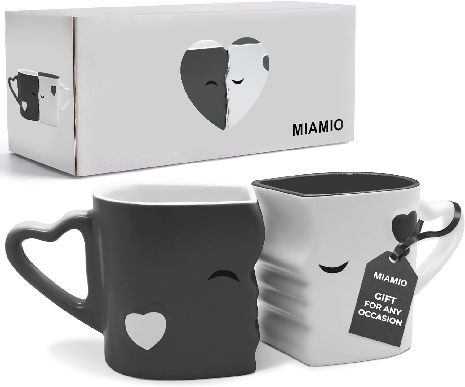 - Coffee Mugs/Kissing Mugs Bridal Pair Gift Set for Weddings/Birthday/Anniversary with Gift Box (Red)