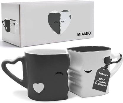 - Coffee Mugs/Kissing Mugs Bridal Pair Gift Set for Weddings/Birthday/Anniversary with Gift Box (Red)