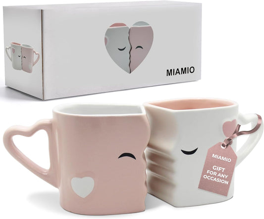 - Coffee Mugs/Kissing Mugs Bridal Pair Gift Set for Weddings/Birthday/Anniversary with Gift Box (Red)