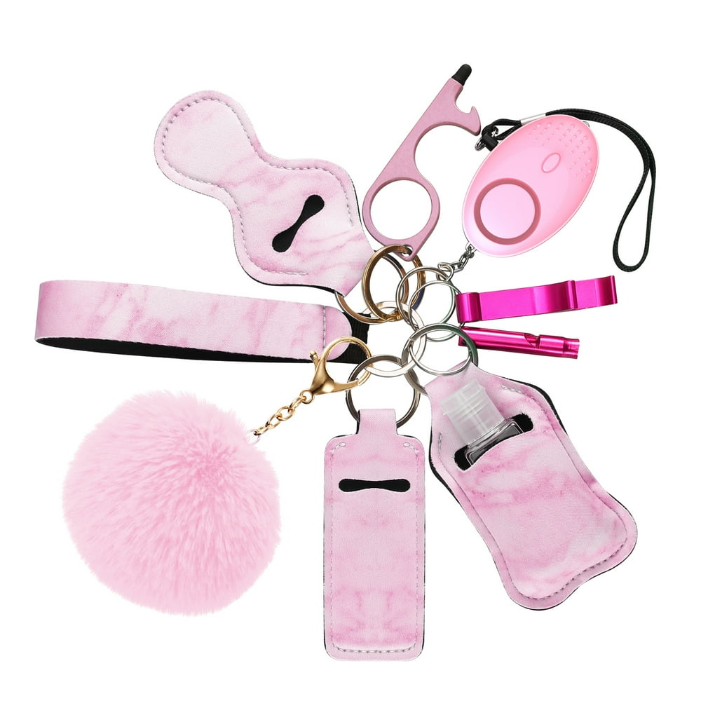 Newest Safety Keychain Set, for Women Personal Safety Keychain Set with Personal Alarm Protective Keychain Accessories